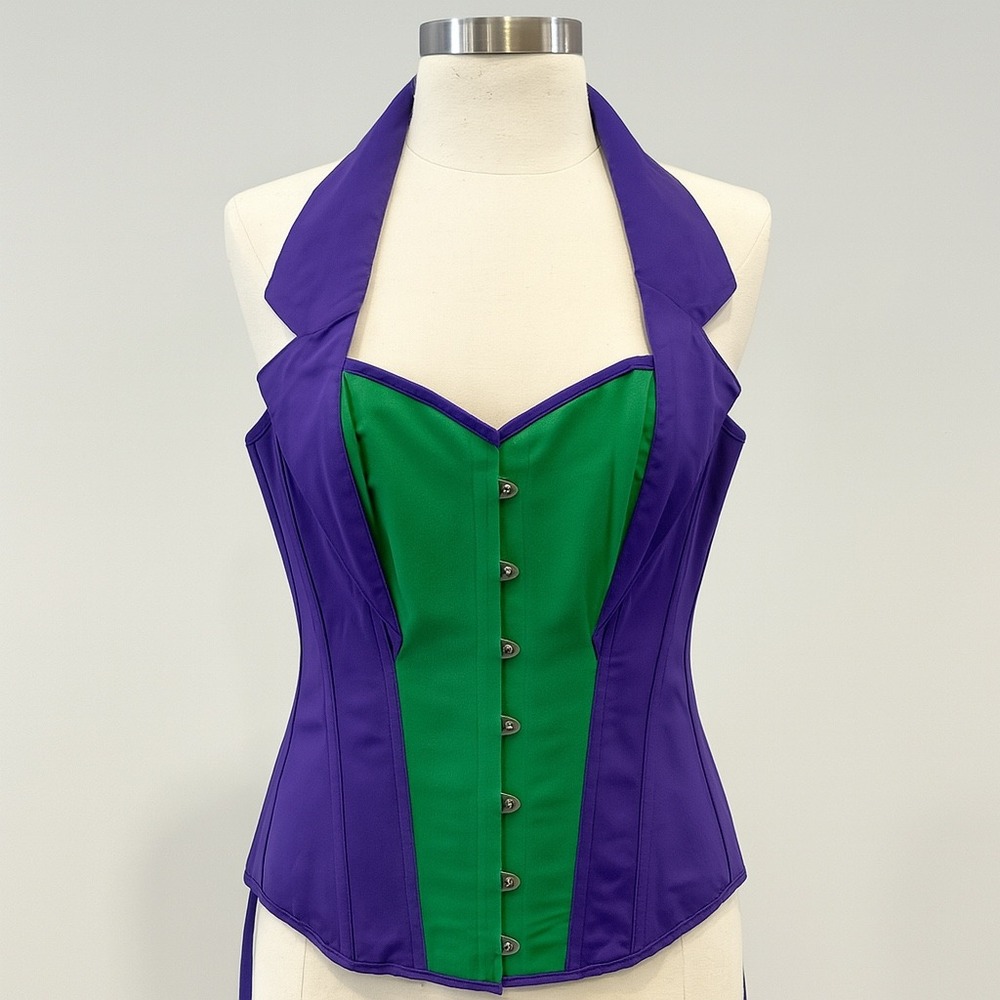 Undergirl Purple and Green Corset Top